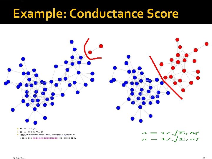 Example: Conductance Score 6/10/2021 16 