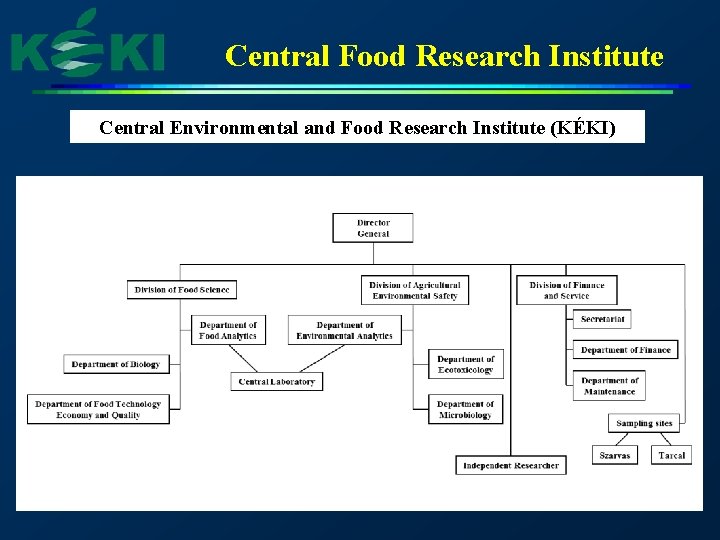 Central Food Research Institute Central Environmental and Food Research Institute (KÉKI) 