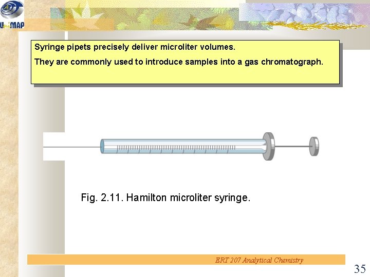 Syringe pipets precisely deliver microliter volumes. They are commonly used to introduce samples into