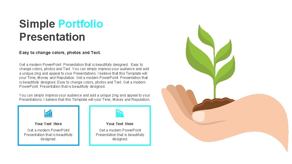 Simple Portfolio Presentation Easy to change colors, photos and Text. Get a modern Power. Simple Portfolio Presentation Easy to change colors, photos and Text. Get a modern Power.