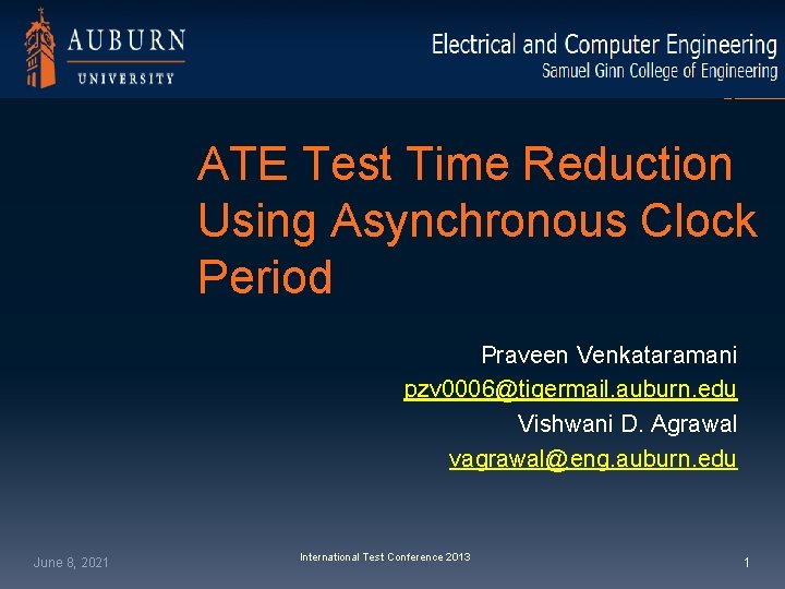 Test Time Reduction Image ATE Test Time Reduction Using Asynchronous Clock Period