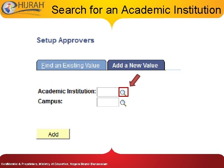 Search for an Academic Institution 