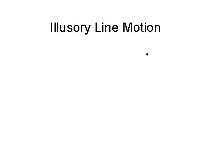 Illusory Line Motion 