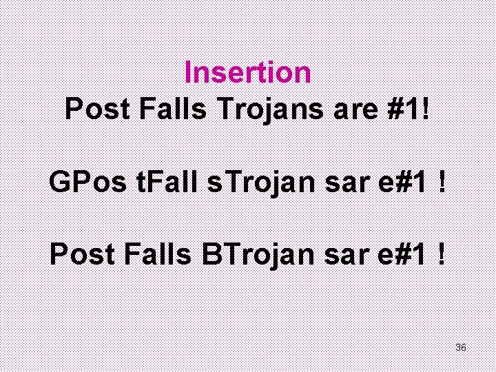 Insertion Post Falls Trojans are #1! GPos t. Fall s. Trojan sar e#1 !