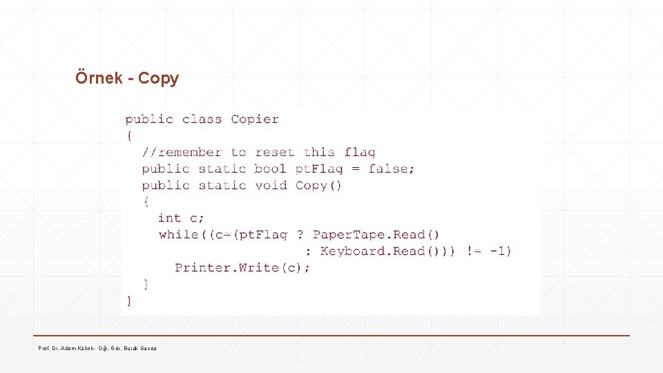 Örnek - Copy Prof. Dr. Adem Kalınlı - Öğr. Gör. Burak Sarıca 