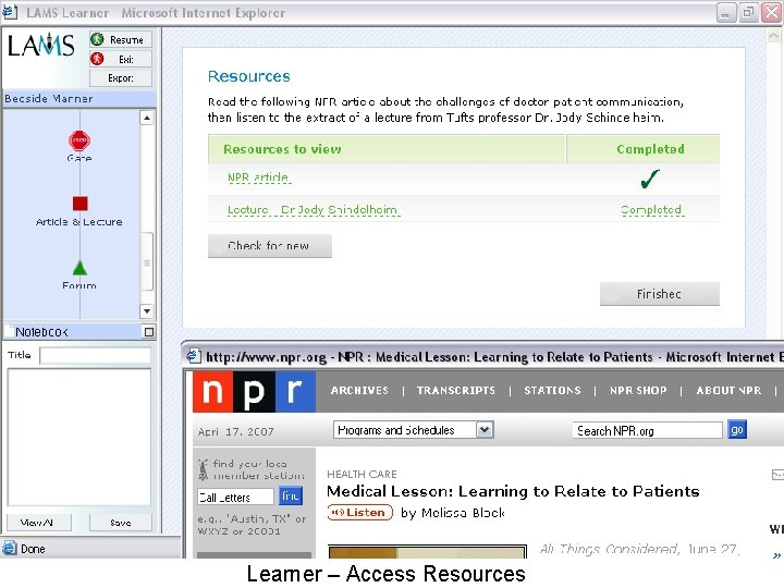 Learner – Access Resources 