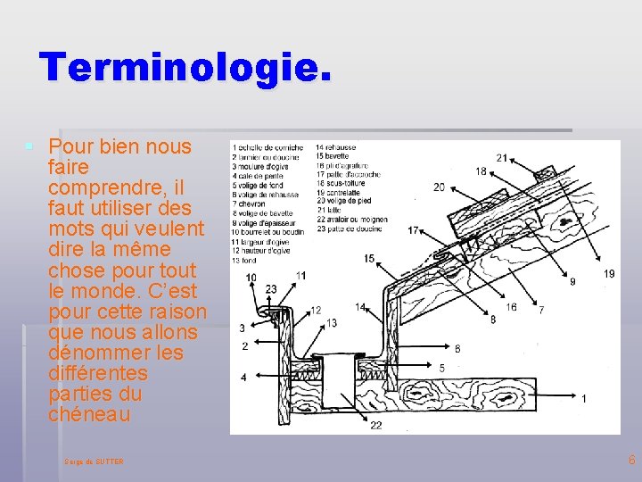 Terminologie. § Pour bien nous faire comprendre, il faut utiliser des mots qui veulent