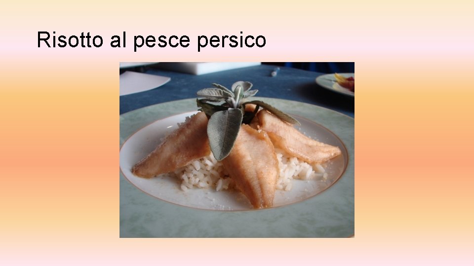 Risotto al pesce persico 