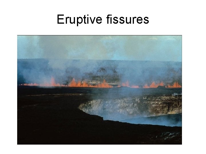 Eruptive fissures 