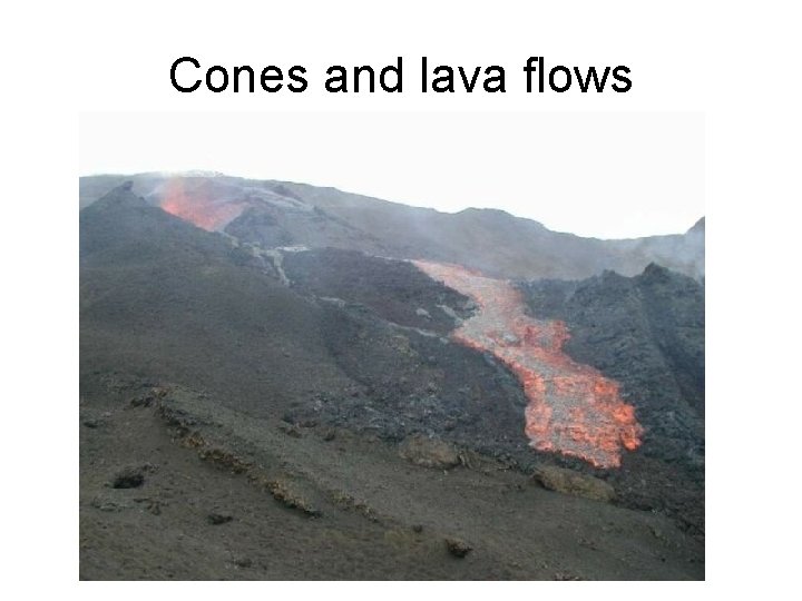 Cones and lava flows 