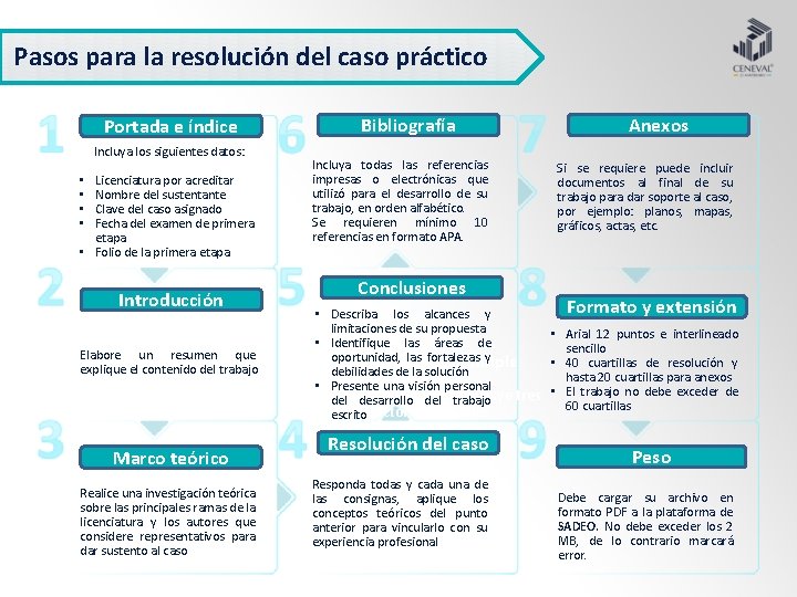 Pasos para la resolución del caso práctico Portada e índice Incluya los siguientes datos: