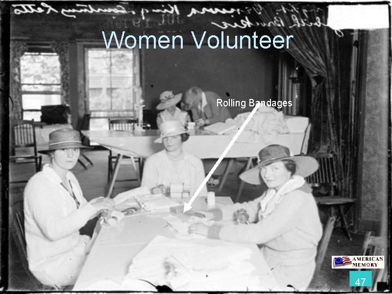 Women Volunteer Rolling Bandages 47 