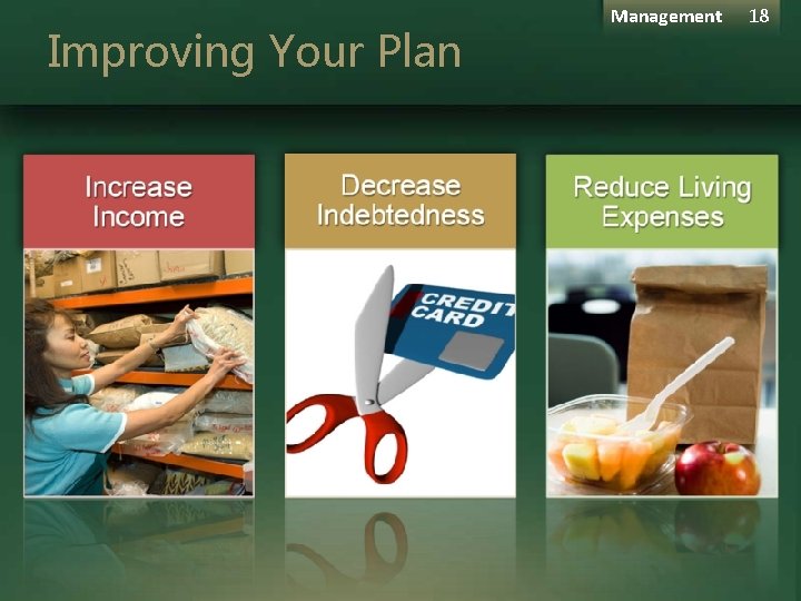 Improving Your Plan Management 18 Improving Your Plan Management 18