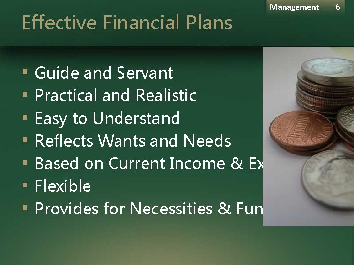 Effective Financial Plans ▪ ▪ ▪ ▪ Management Guide and Servant Practical and Realistic Effective Financial Plans ▪ ▪ ▪ ▪ Management Guide and Servant Practical and Realistic