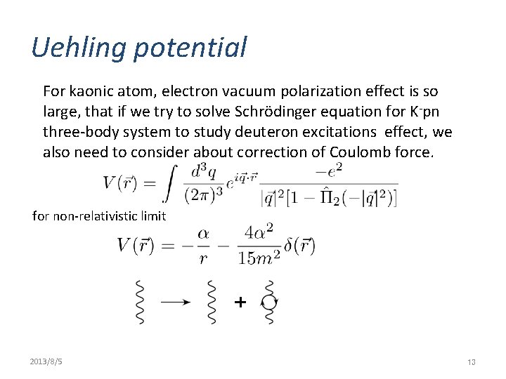 Uehling potential For kaonic atom, electron vacuum polarization effect is so large, that if