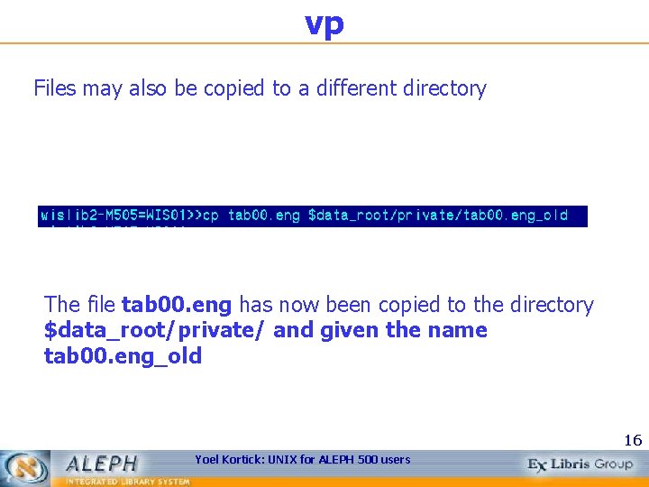 vp Files may also be copied to a different directory The file tab 00.