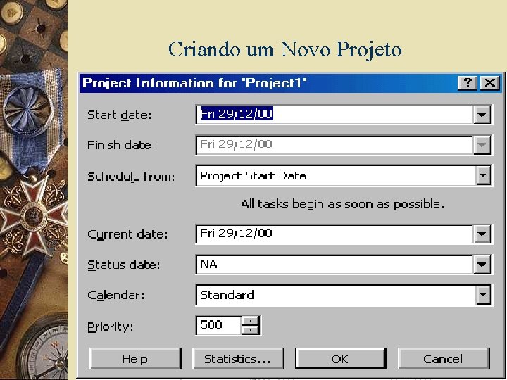 Criando um Novo Projeto 