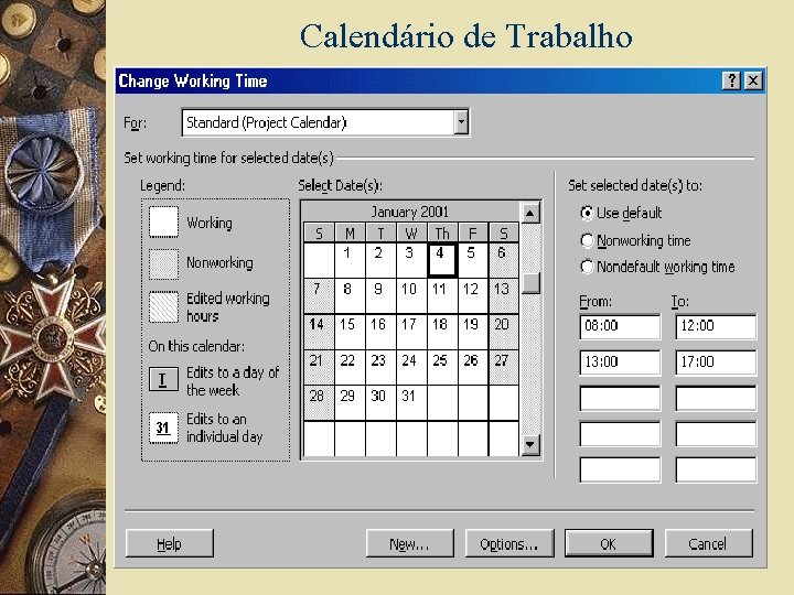 Calendário de Trabalho 