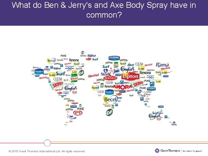 What do Ben & Jerry's and Axe Body Spray have in common? © 2015