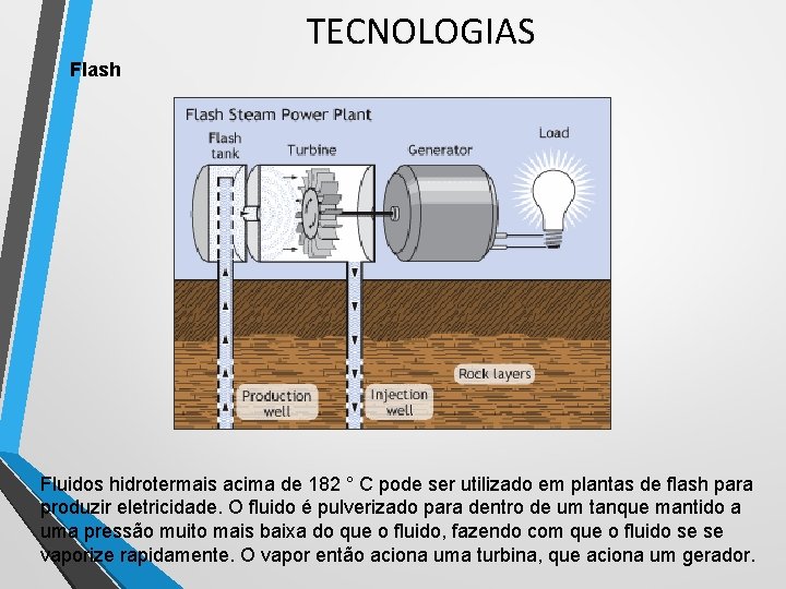 TECNOLOGIAS Flash Fluidos hidrotermais acima de 182 ° C pode ser utilizado em plantas TECNOLOGIAS Flash Fluidos hidrotermais acima de 182 ° C pode ser utilizado em plantas