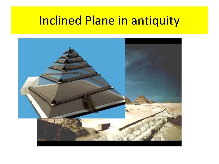 Inclined Plane in antiquity 