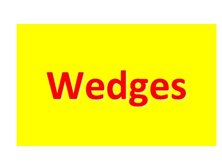 Wedges 
