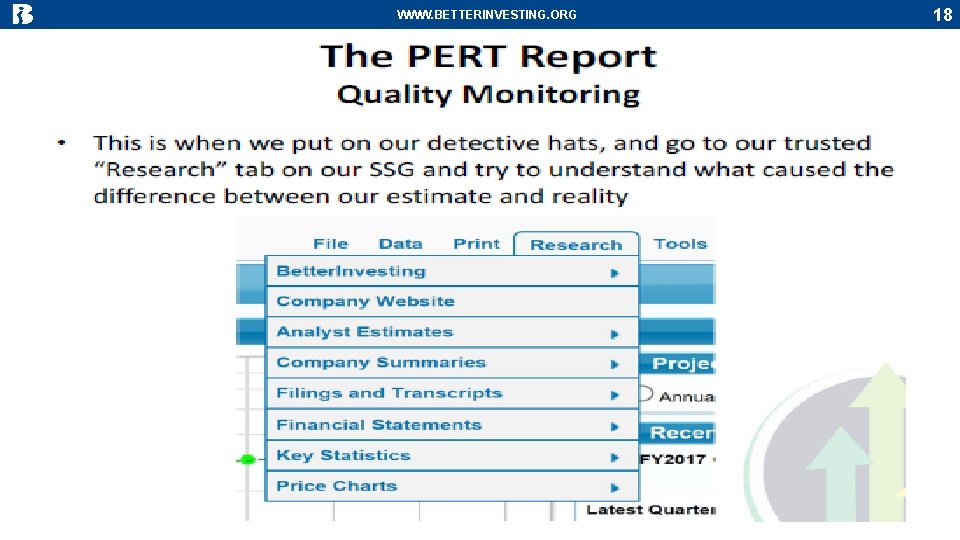 WWW. BETTERINVESTING. ORG 18 