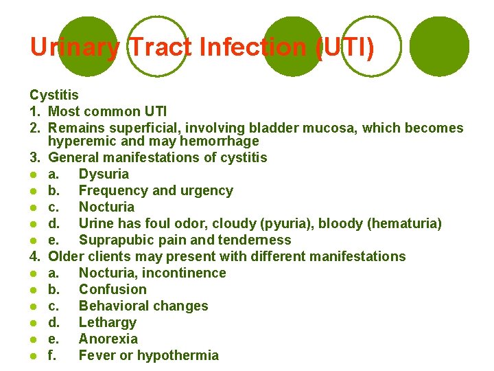 Common Uti Urinary Tract Infection UTI Background 1 Bacterial infections
