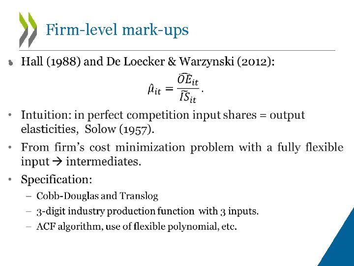 Firm-level mark-ups • 