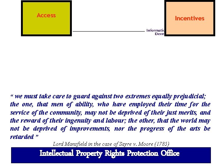 Access Incentives “ we must take care to guard against two extremes equally prejudicial;
