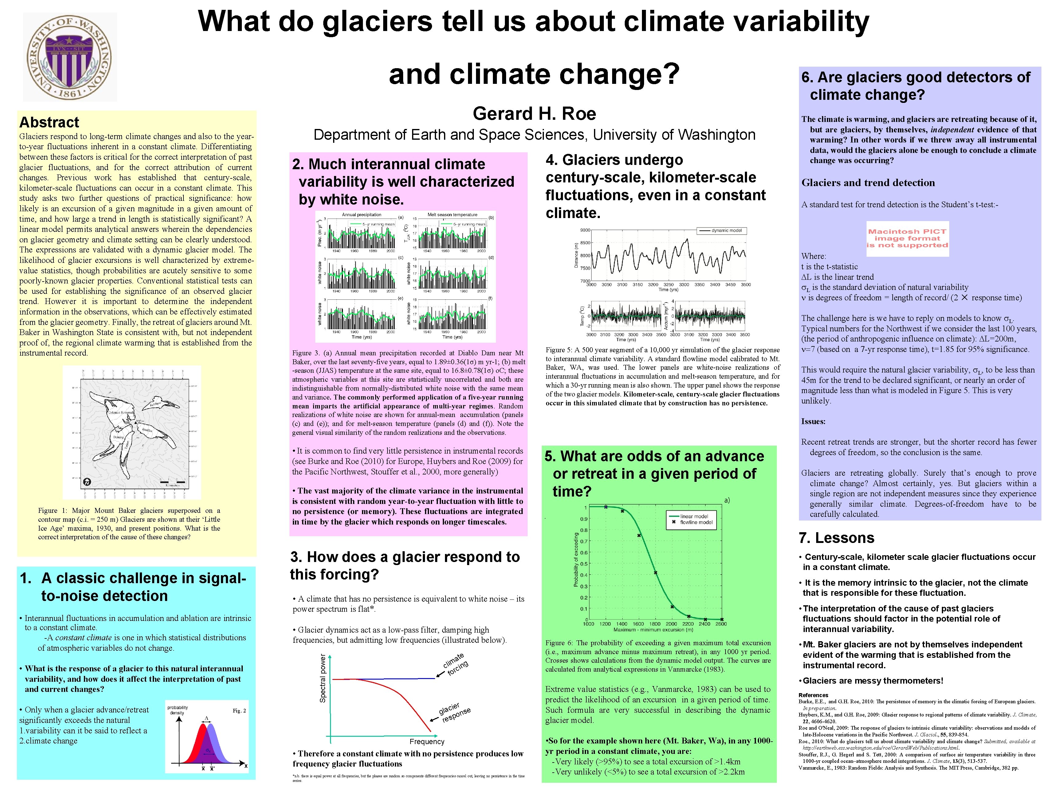 What do glaciers tell us about climate variability