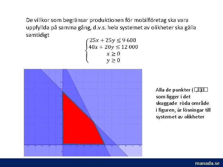 De villkor som begränsar produktionen för mobilföretag ska vara uppfyllda på samma gång, d. De villkor som begränsar produktionen för mobilföretag ska vara uppfyllda på samma gång, d.