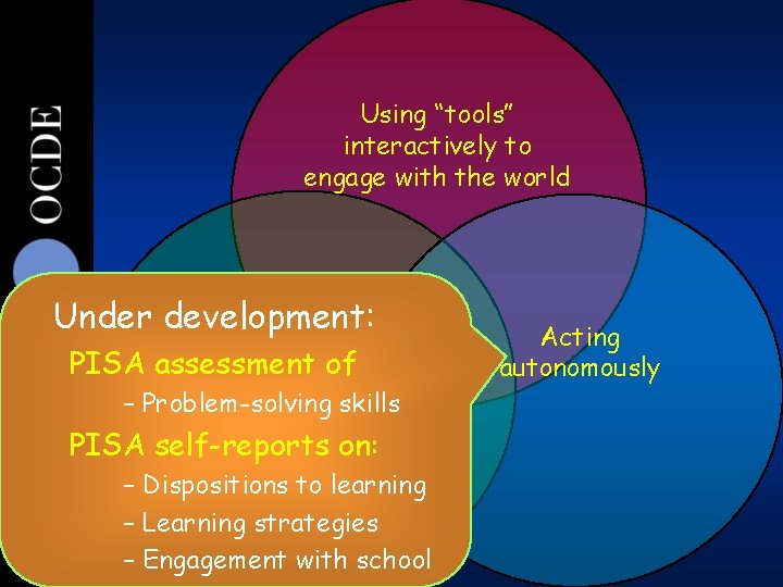 16 Using “tools” interactively to engage with the world Under development: Interacting in PISA 16 Using “tools” interactively to engage with the world Under development: Interacting in PISA