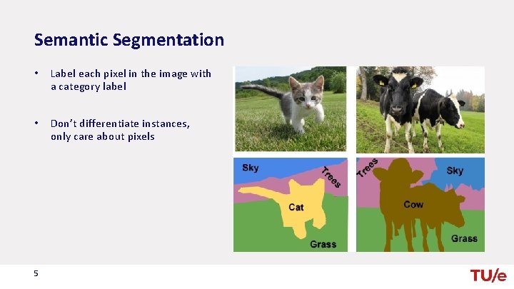 Semantic Segmentation • Label each pixel in the image with a category label •