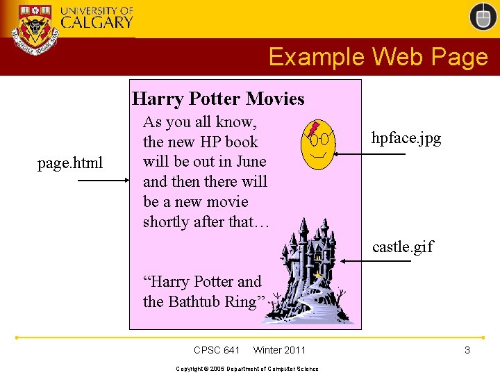 Example Web Page Harry Potter Movies page. html As you all know, the new
