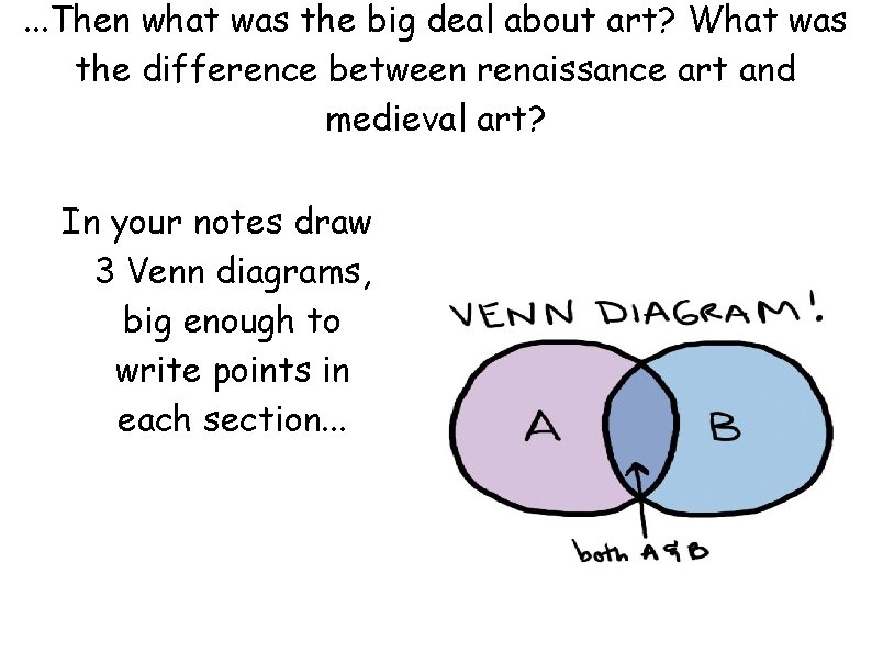 . . . Then what was the big deal about art? What was the