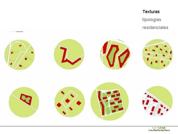 Texturas tipologias residenciales Le. S Taktyk Coruña/Porto/Paris 