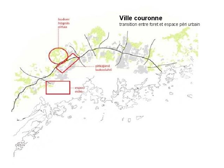 Ville couronne transition entre foret et espace péri urbain 