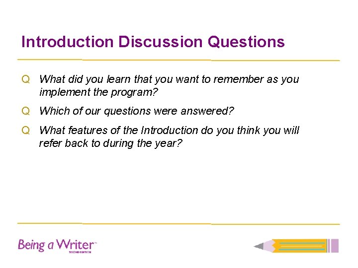Introduction Based Question Section 1 Introduction and Overview 3 sessions Session