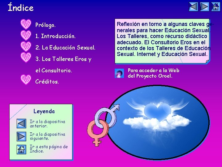 Índice Prólogo. 1. Introducción. 2. La Educación Sexual. 3. Los Talleres Eros y el