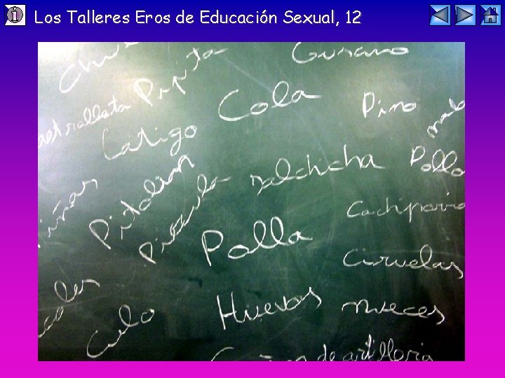 Los Talleres Eros de Educación Sexual, 12 