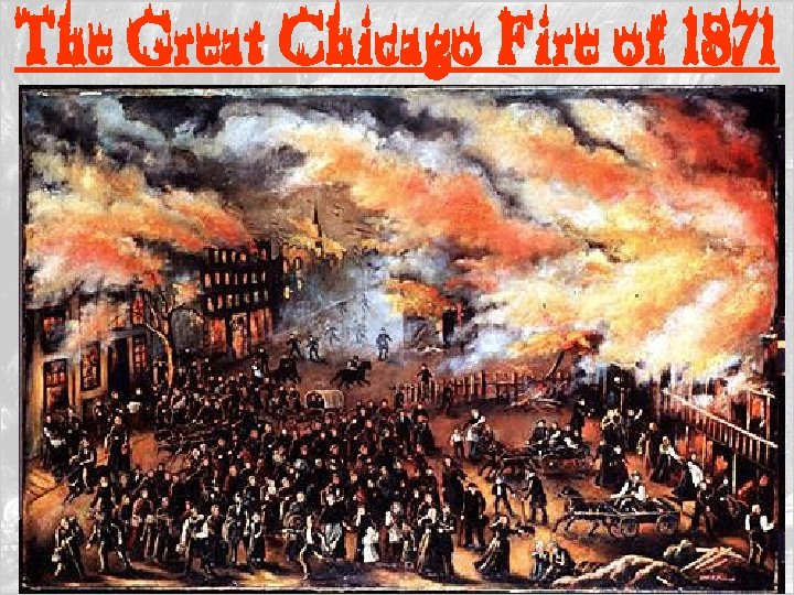 The Great Chicago Fire of 1871 
