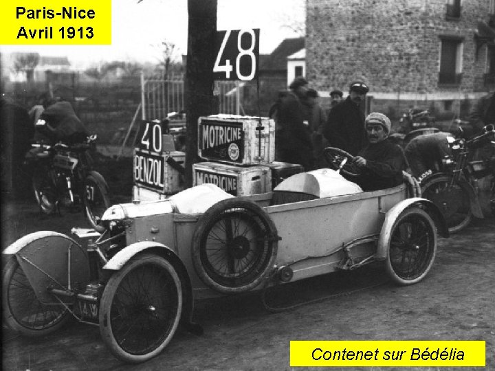Paris-Nice Avril 1913 Contenet sur Bédélia 
