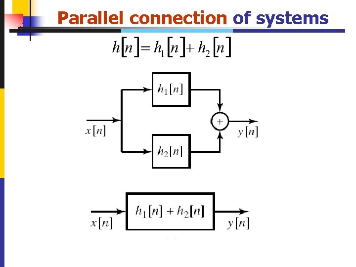 Parallel connection of systems 39 