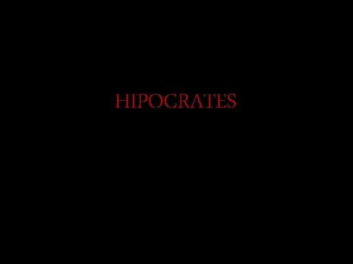 HIPOCRATES 