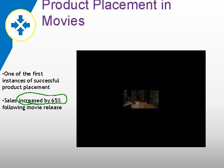 Product Placement in Movies • One of the first instances of successful product placement