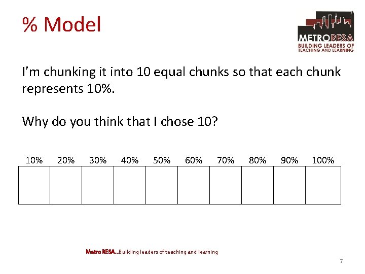 % Model I’m chunking it into 10 equal chunks so that each chunk represents