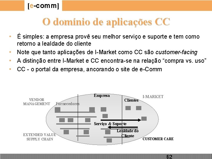 [e-comm] O domínio de aplicações CC • É simples: a empresa provê seu melhor