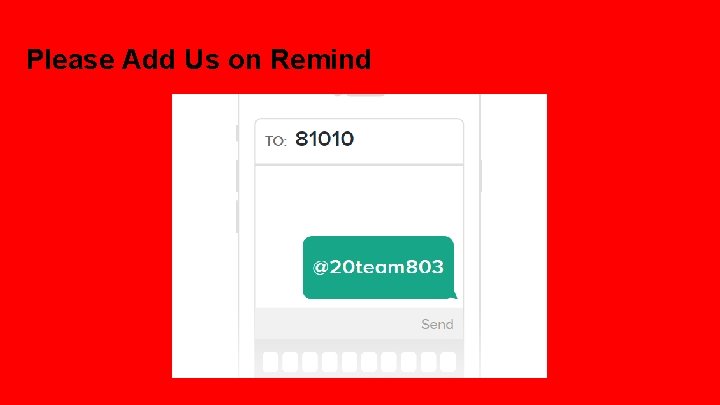 Please Add Us on Remind 