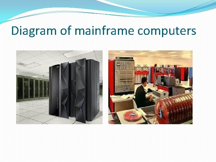 Diagram of mainframe computers 